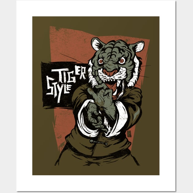 Tiger Style Kung Fu Wall Art by Thomcat23